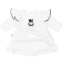 Sukienka z body Black Teddy Bear - White
