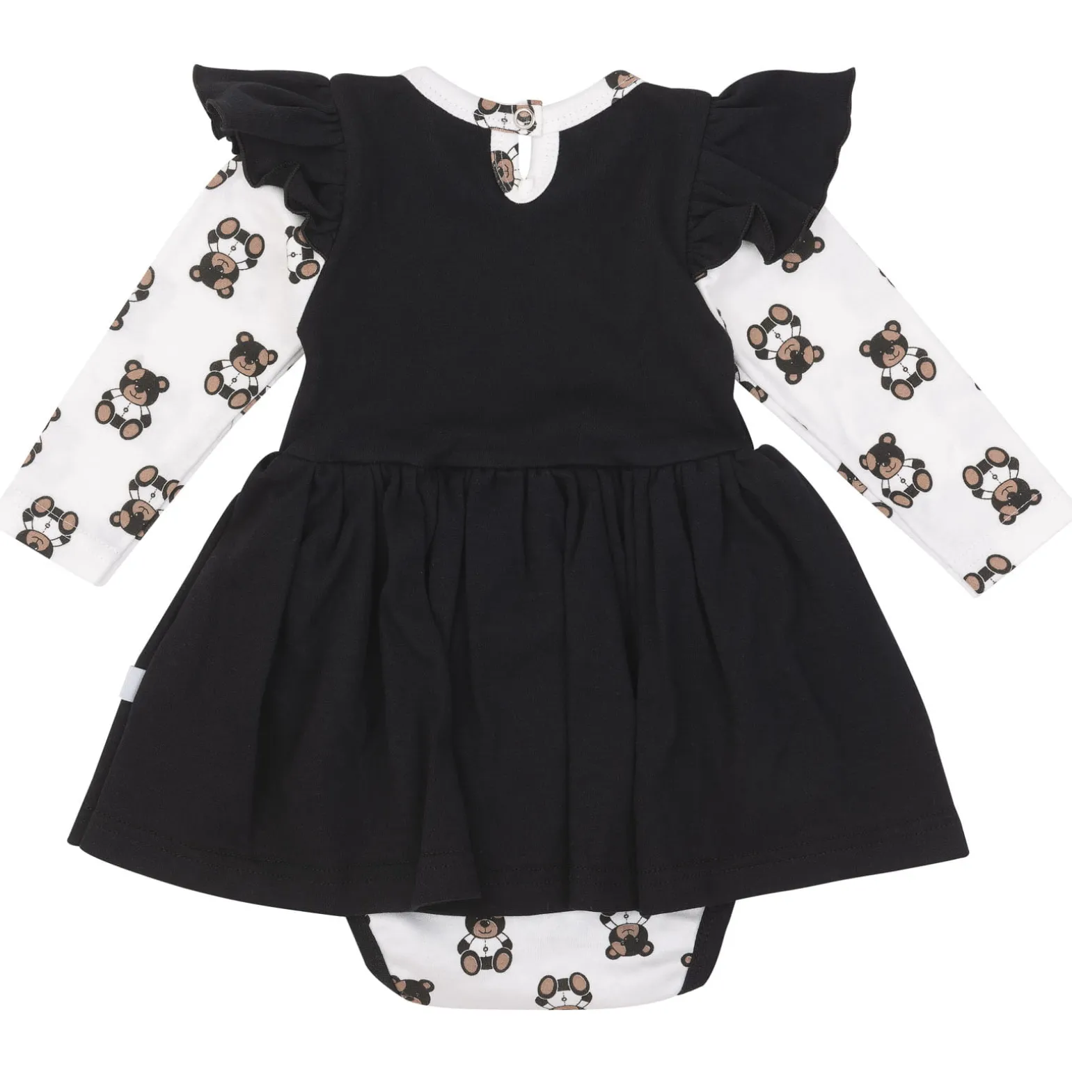 Sukienka z body Black Teddy Bear - Black
