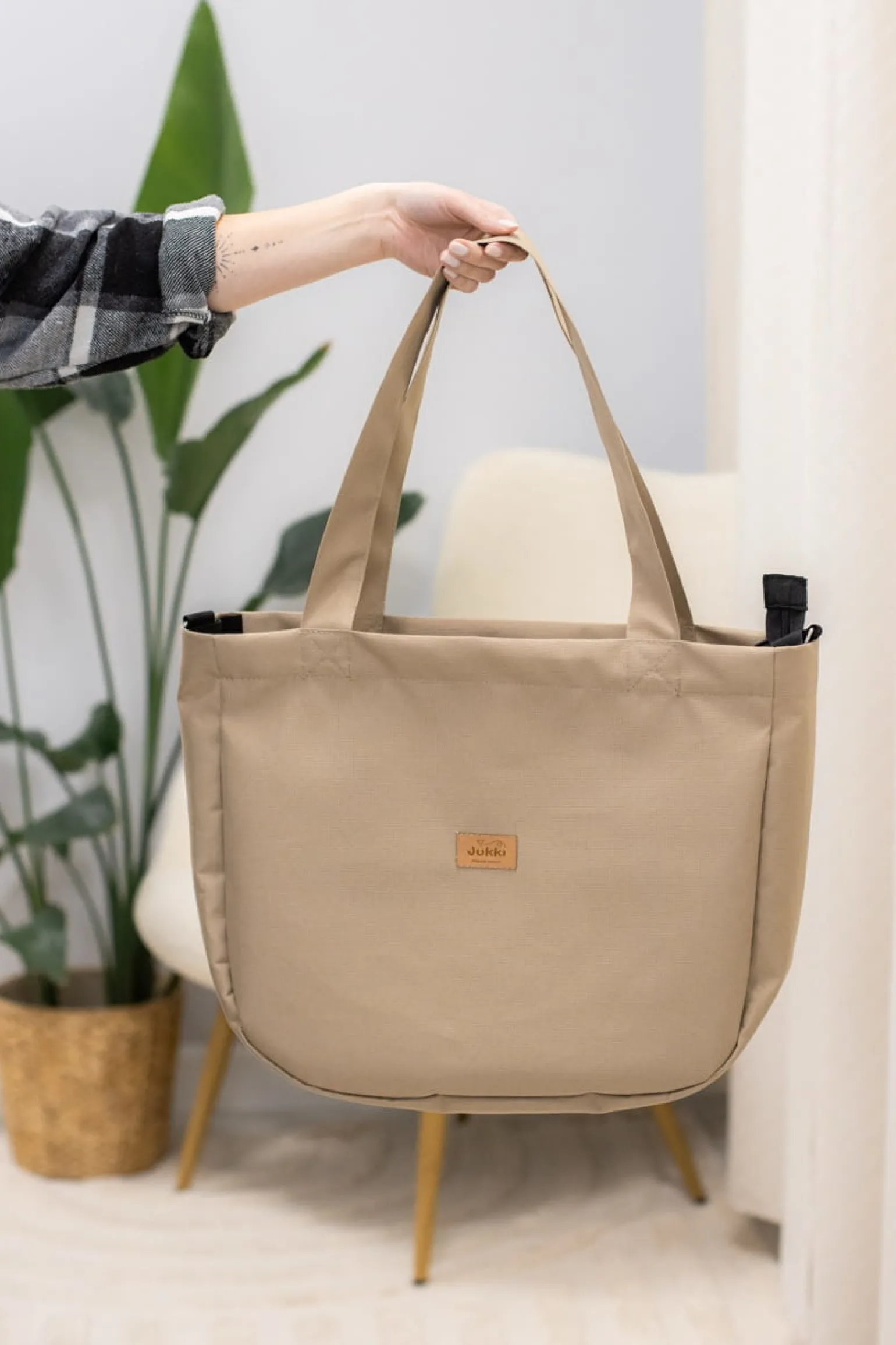 Torba do wózka dziecięcego Simple Shopper Bag Beige