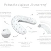 Wielofunkcyjna poduszka ciążowa Jukki "Bumerang" - Szare Gwiazdki