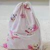 Worek na kapcie do żłobka/ przedszkola- Super Puppy Pink