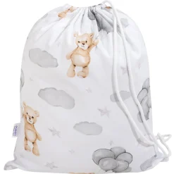 Worek na kapcie do żłobka/ przedszkola - Cloudy Bears