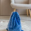 Worek na kapcie do żłobka/ przedszkola - Jeansowe minky