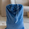 Worek na zestaw przedszkolaka - Jeansowe minky