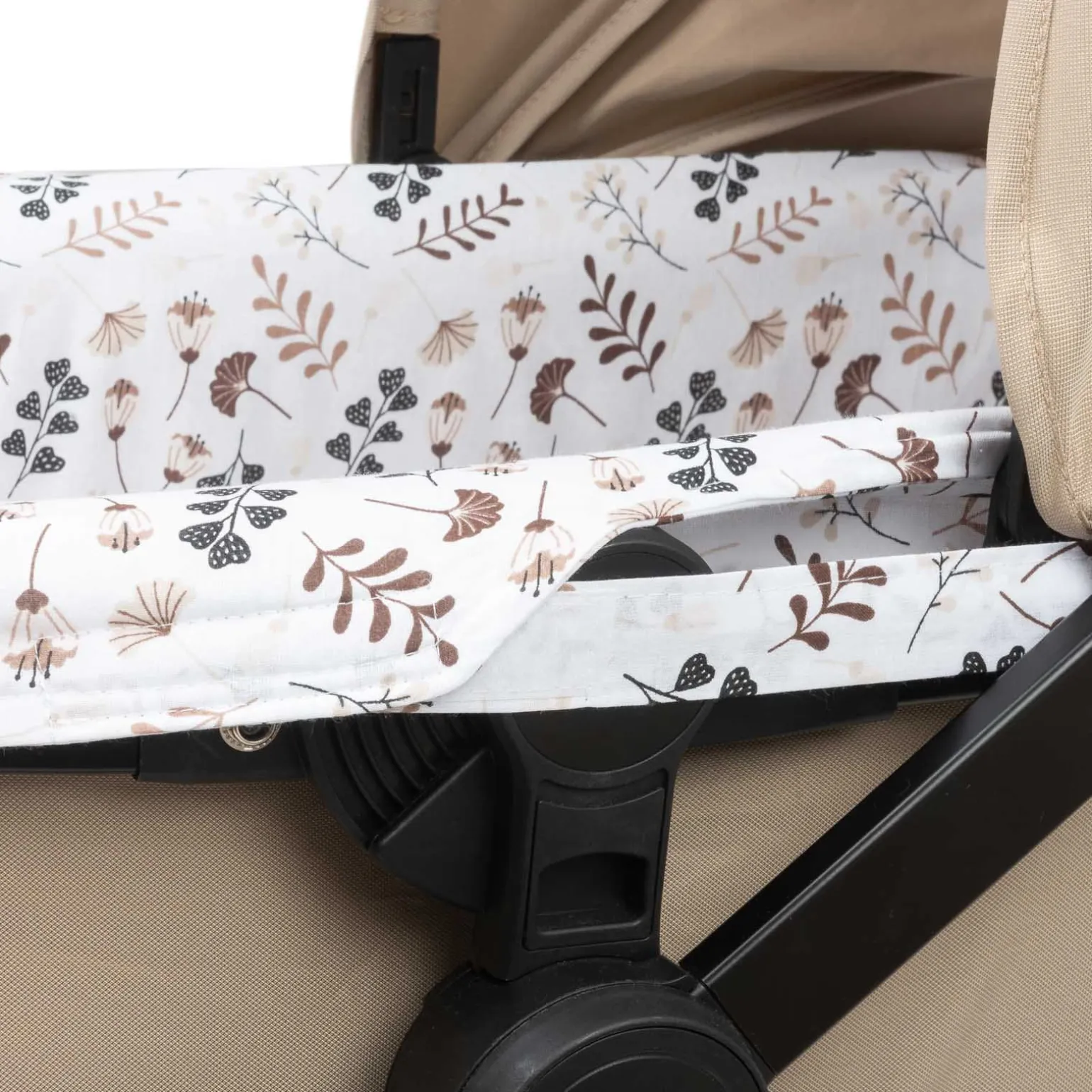 Zestaw do gondoli – bawełniany ochraniacz + prześcieradło Boho Garden