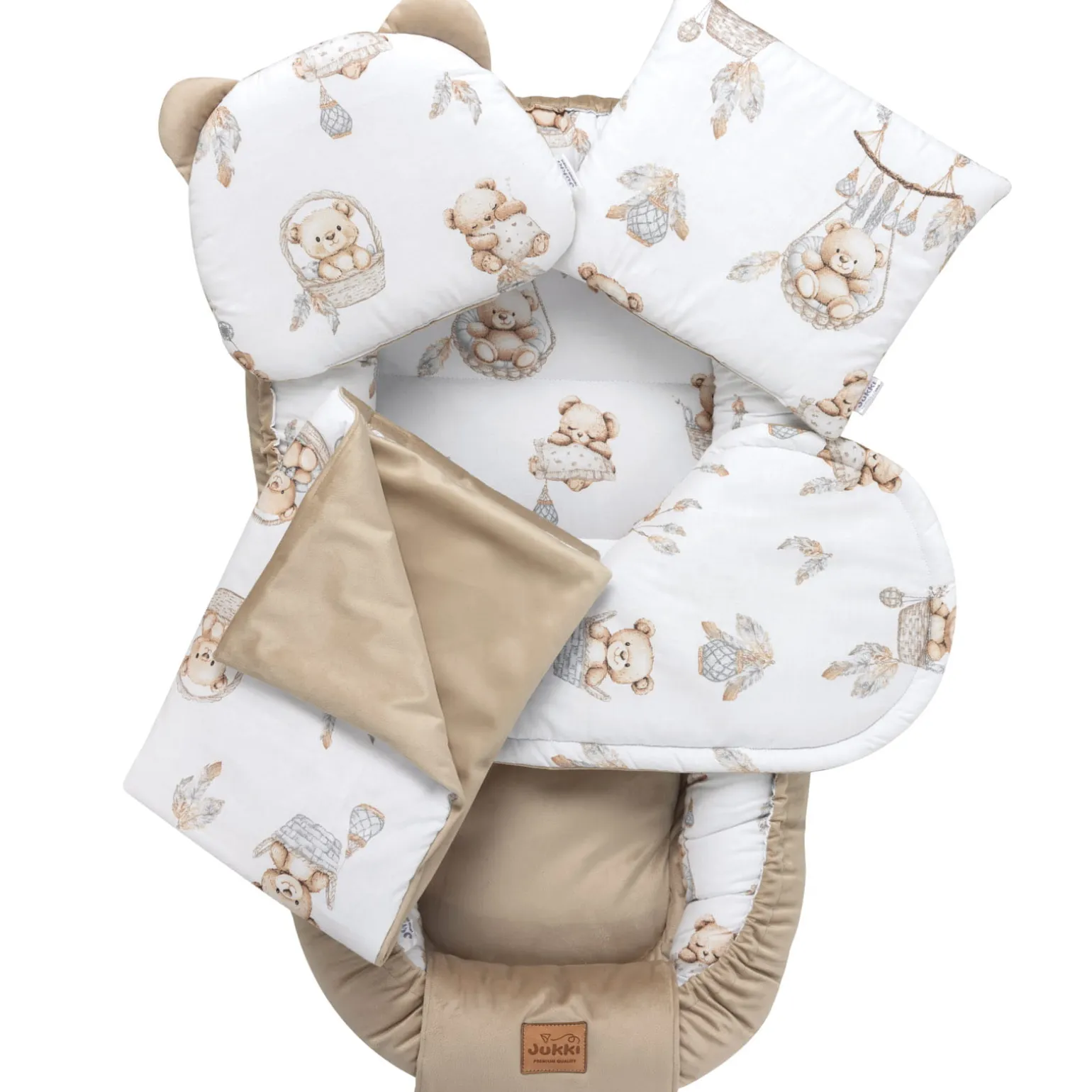 Zestaw 5 elementowy Comfort - Boho Bears i Cappuccino Soft Velvet