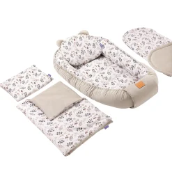 Zestaw 5 elementowy Comfort - Boho Garden i ecru Velvet