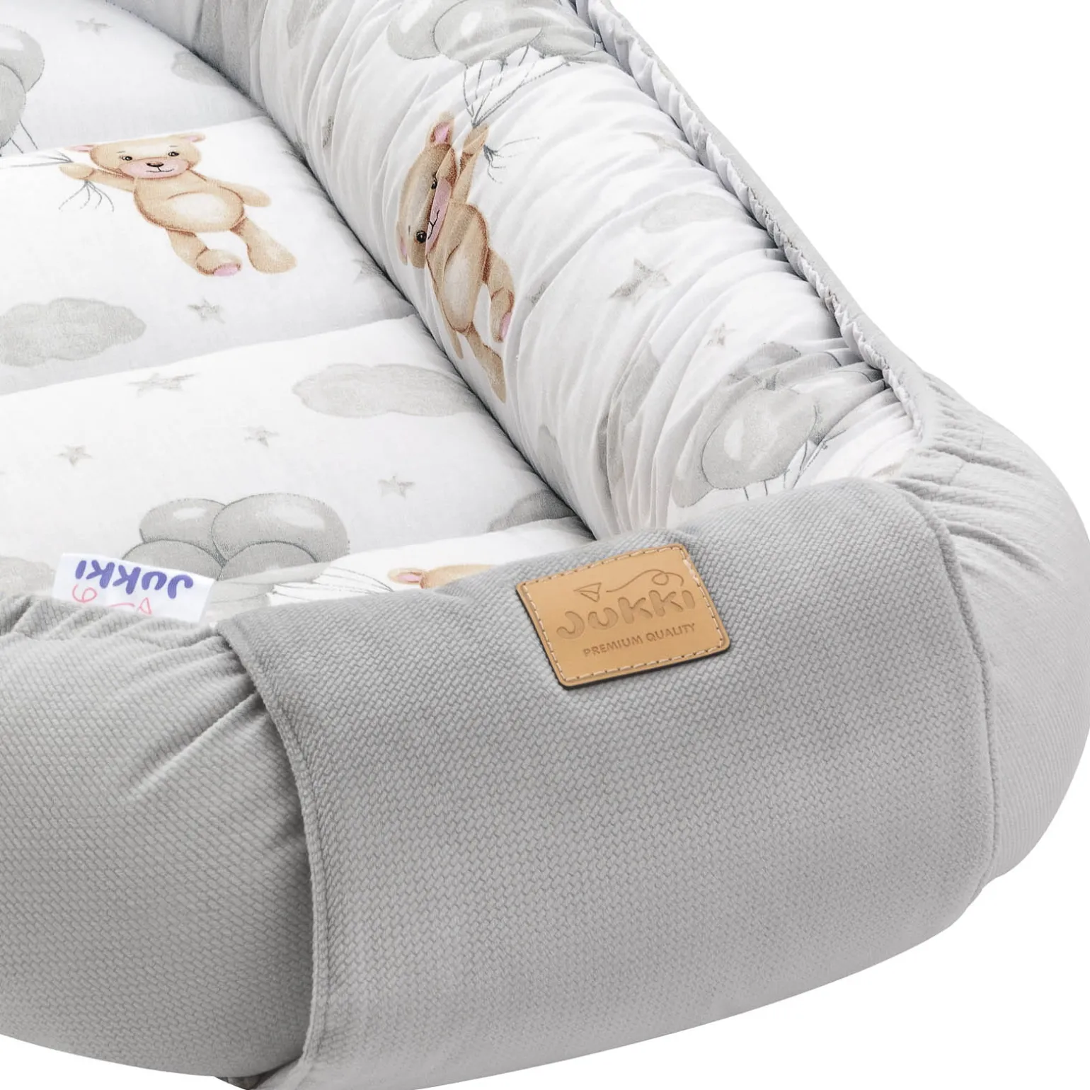 Zestaw 5 elementowy Comfort - Cloudy Bears i Szary Velvet