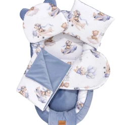 Zestaw 5 elementowy Comfort - Pilot Bears i jeansowy Velvet