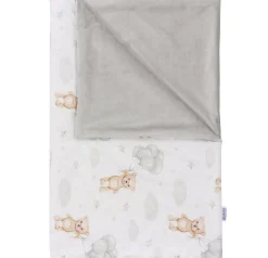 Zestaw 5 elementowy XXL - Cloudy Bears i szary Velvet