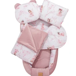 Zestaw 5 elementowy XXL - Little Fairy i Smokey Pink Soft Velvet