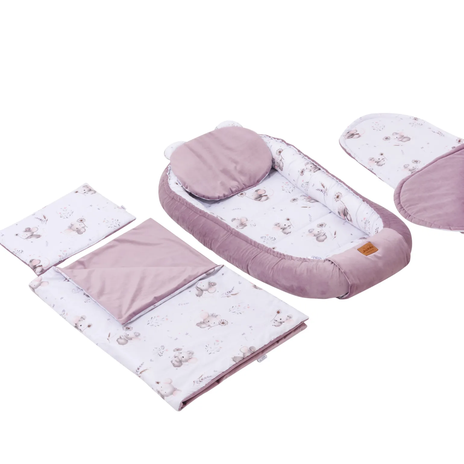 Zestaw 5 elementowy XXL - Lovely Mouse i Wrzosowy Soft Velvet