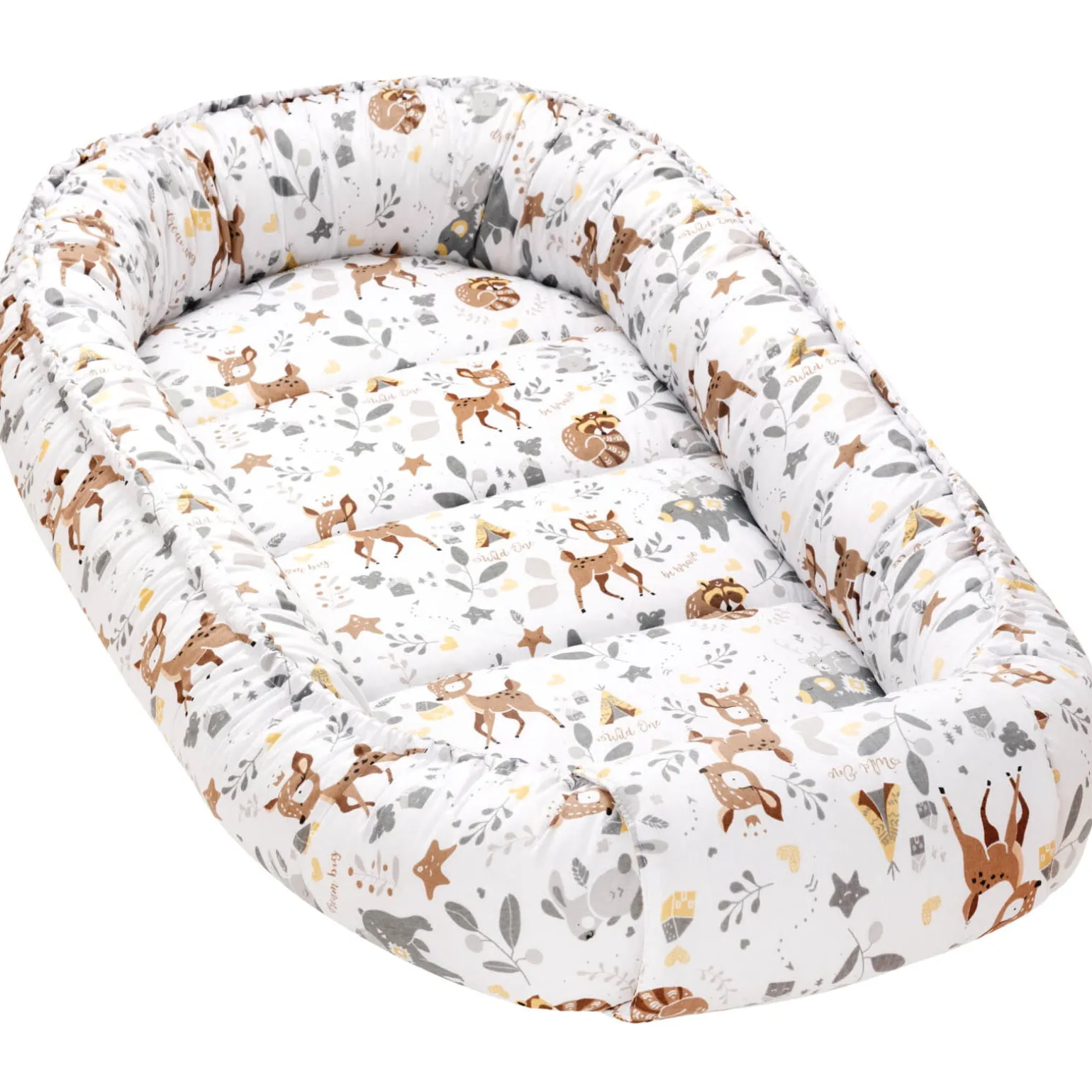 Zestaw 5 elementowy XXL - Magical Woodland i mokka Minky
