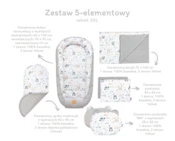 Zestaw 5 elementowy XXL - Prima Ballerina i Cappuccino Velvet