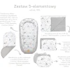 Zestaw 5 elementowy XXL - Roses i Smokey Pink Soft Velvet