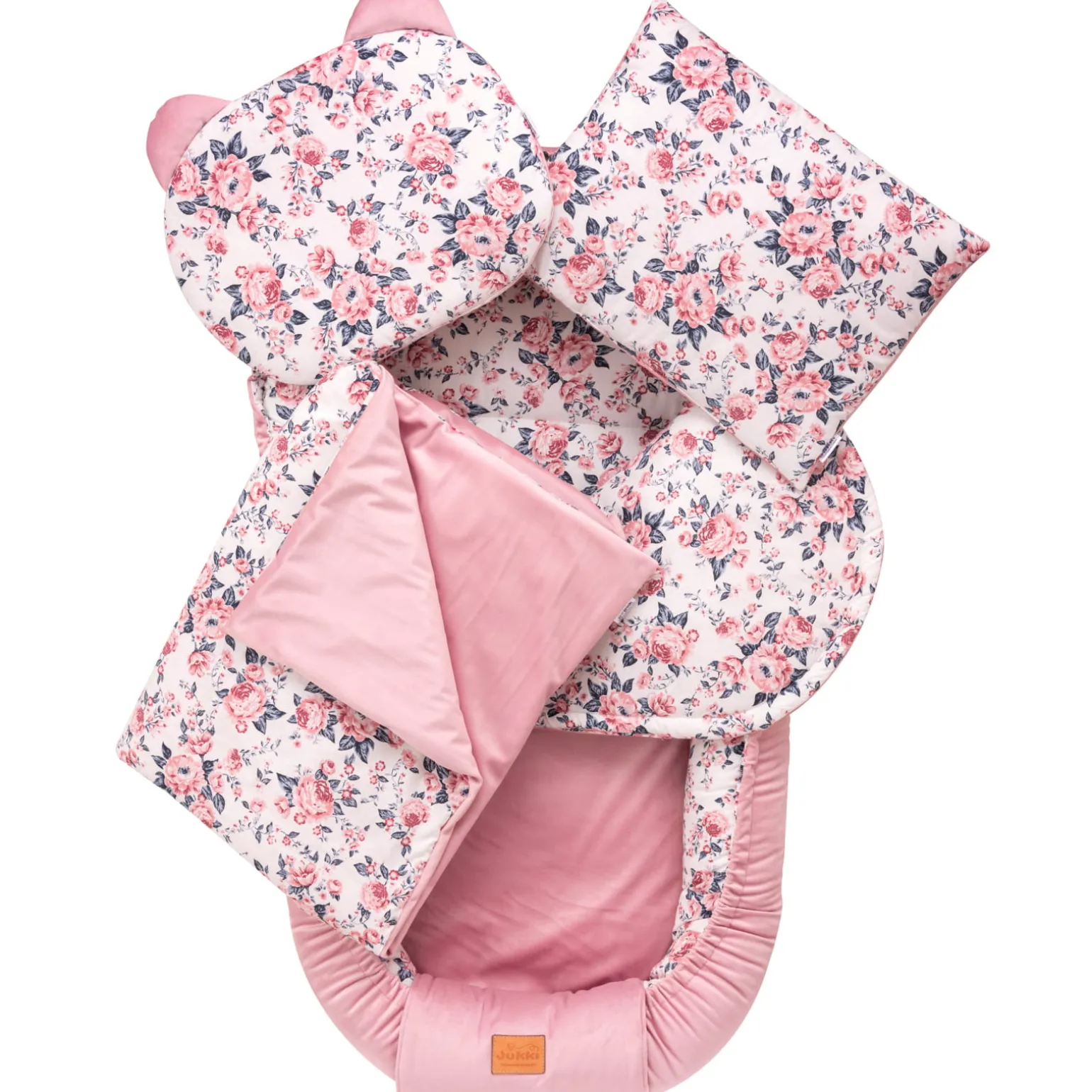 Zestaw 5 elementowy XXL - Roses i Smokey Pink Soft Velvet