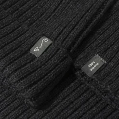 Zimowa czapka z wełny merino - GRAPHITE MELANGE