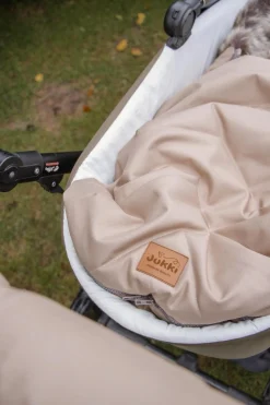 Zimowy śpiworek dziecięcy do wózka, gondoli i sanek - BEIGE WINTER