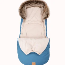 Zimowy śpiworek dziecięcy do wózka, gondoli i sanek - BLUE WINTER