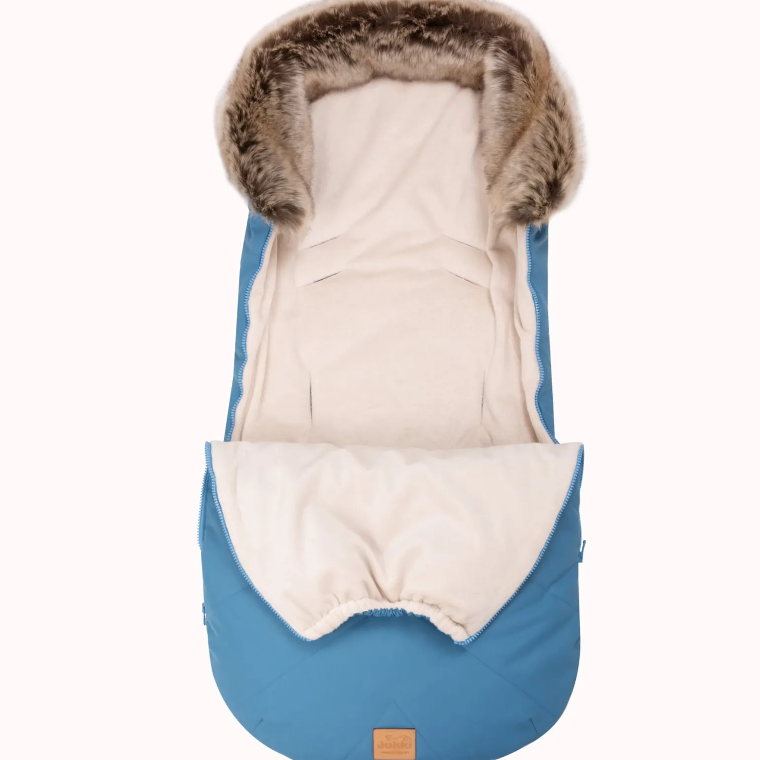 Zimowy śpiworek dziecięcy do wózka, gondoli i sanek - BLUE WINTER