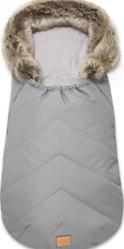 Zimowy śpiworek dziecięcy do wózka, gondoli i sanek - GREY WINTER
