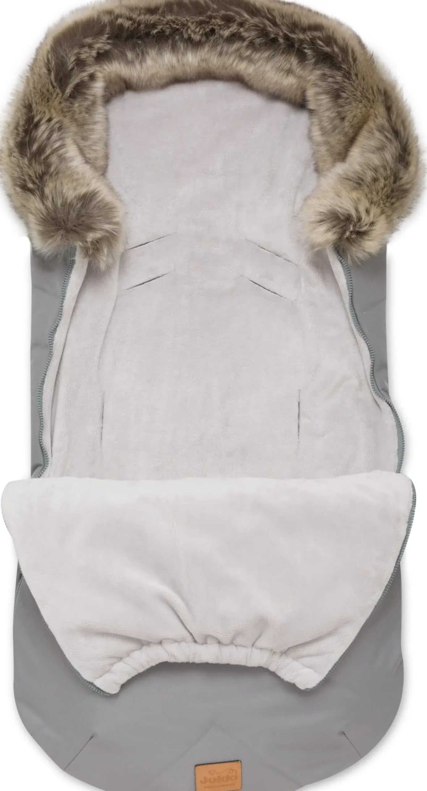 Zimowy śpiworek dziecięcy do wózka, gondoli i sanek - GREY WINTER